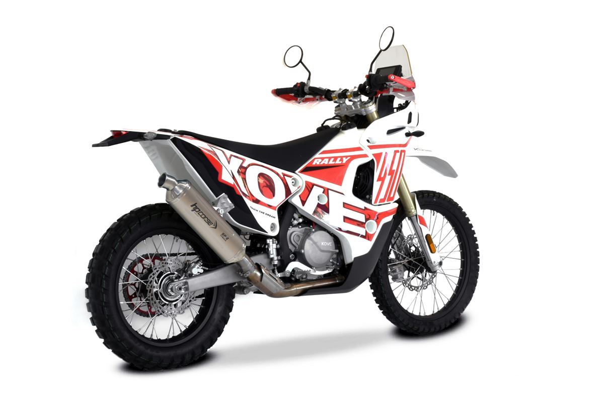 HP CORSE SP-2 400 Titanium Exhaust for Kove 450 Rally (2023+) HP CORSE SP-2 400 Titanium Exhaust for Kove 450 Rally (2023+)